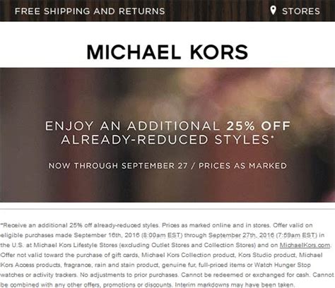 michael kors coupons september 2020